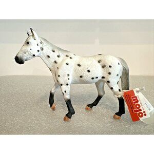 MOJO 2012 Solid Rubber APPALOOSA STALLION HORSE Figure Educational 5.5" New Tags